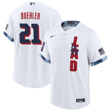 Walker Buehler Los Angeles Dodgers white All-Star jersey