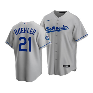 Walker Buehler Los Angeles Dodgers grey Home jersey