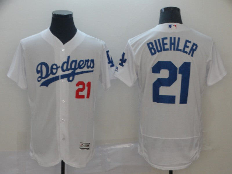 Walker Buehler Los Angeles Dodgers white jersey