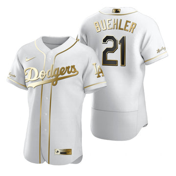 Walker Buehler Los Angeles Dodgers white jersey
