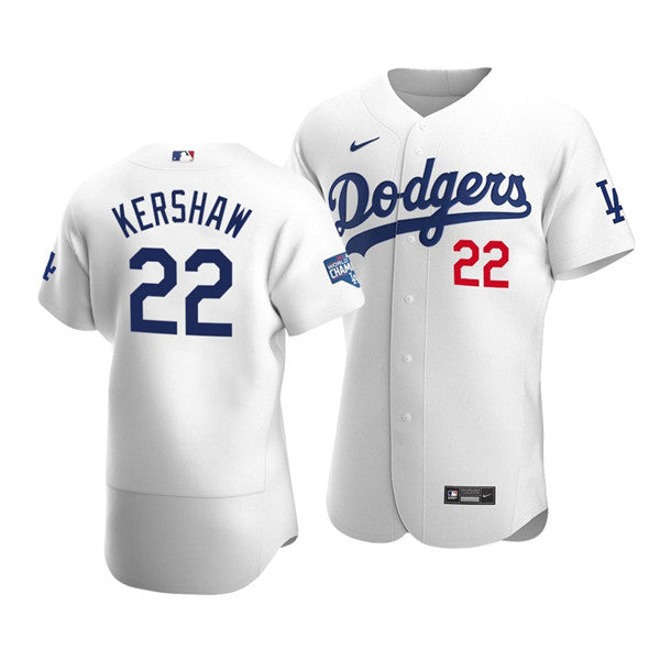 Clayton Kershaw Los Angeles Dodgers white jersey