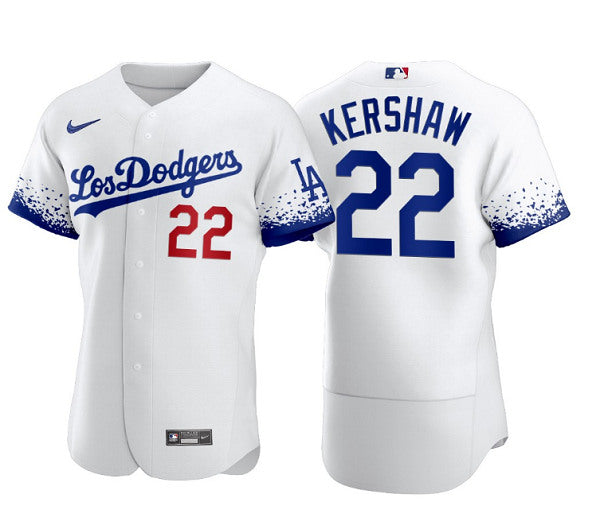Clayton Kershaw Los Angeles Dodgers white City Connect jersey