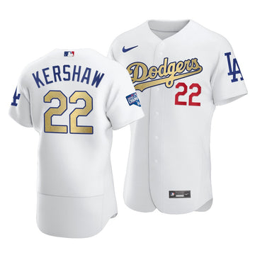 Clayton Kershaw Los Angeles Dodgers white jersey
