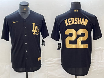 Clayton Kershaw Los Angeles Dodgers black jersey