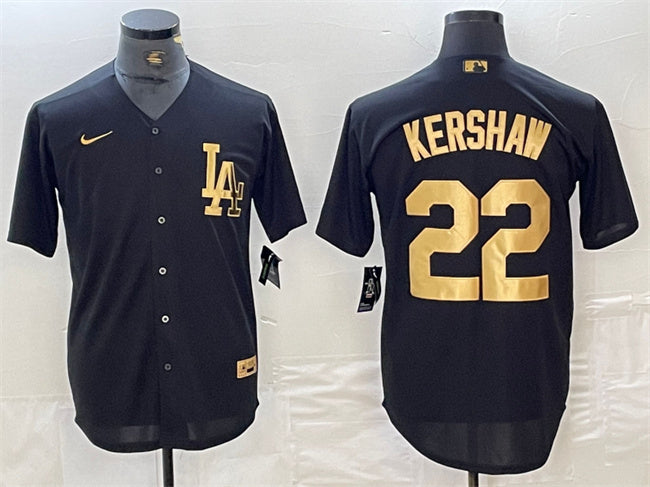 Clayton Kershaw Los Angeles Dodgers black jersey