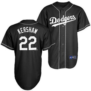 Clayton Kershaw Los Angeles Dodgers black jersey