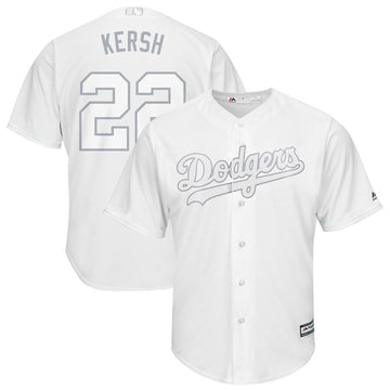 Clayton Kershaw Majestic Los Angeles Dodgers white jersey