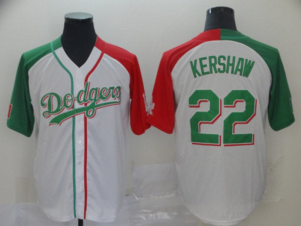 Clayton Kershaw Mexican Los Angeles Dodgers Heritage jersey
