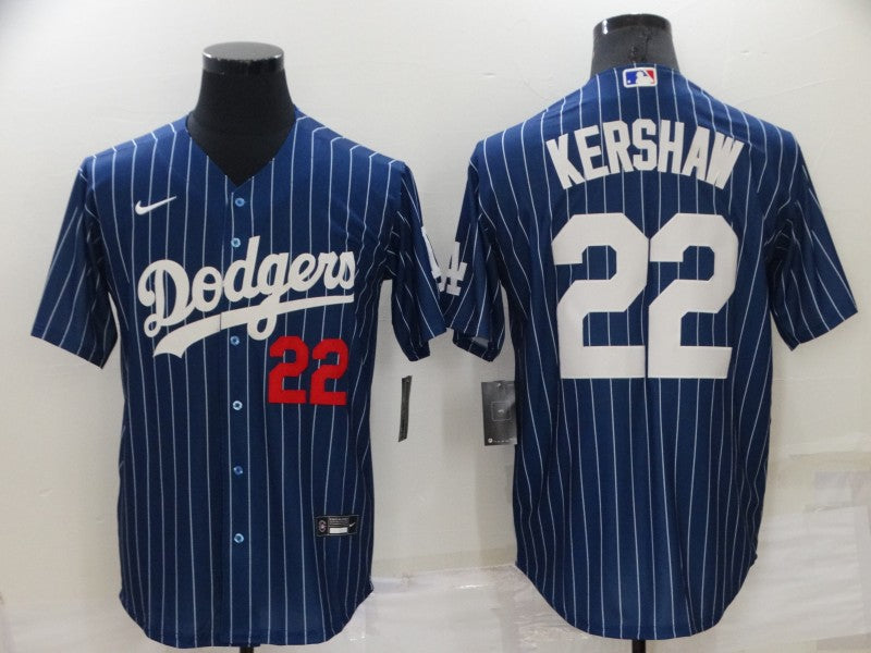 Clayton Kershaw Los Angeles Dodgers navy jersey