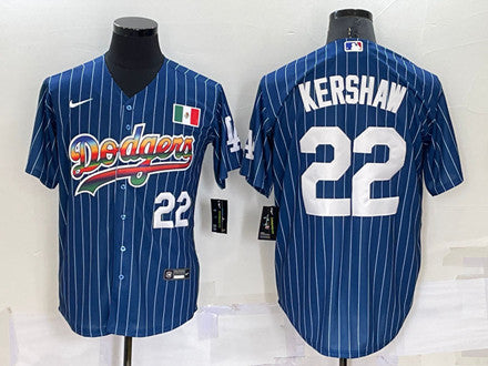 Clayton Kershaw Los Angeles Dodgers navy jersey