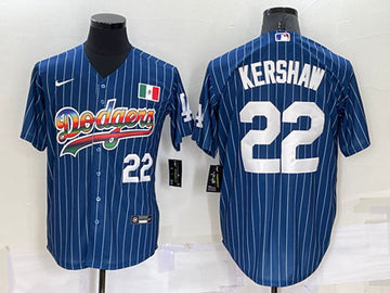 Clayton Kershaw Los Angeles Dodgers navy jersey