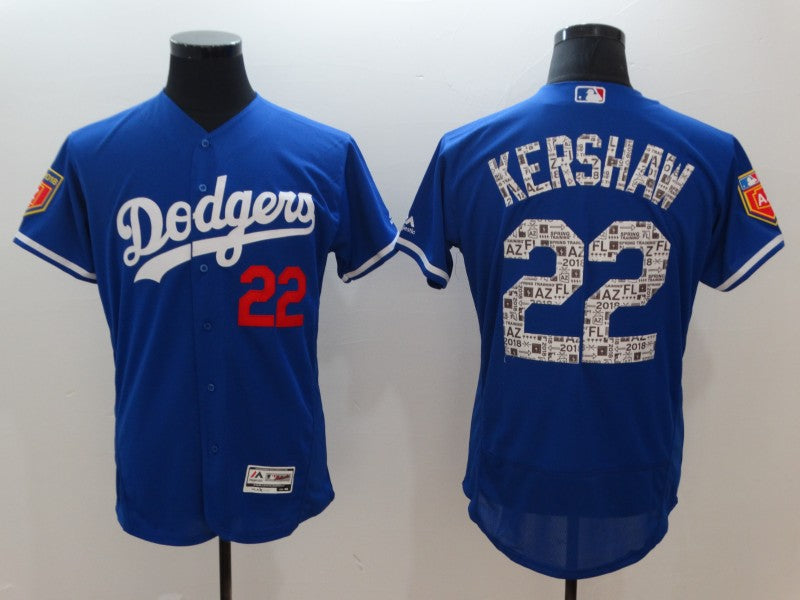 Clayton Kershaw Los Angeles Dodgers royal jersey