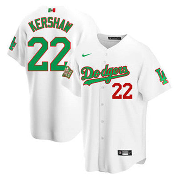 Clayton Kershaw Los Angeles Dodgers white jersey