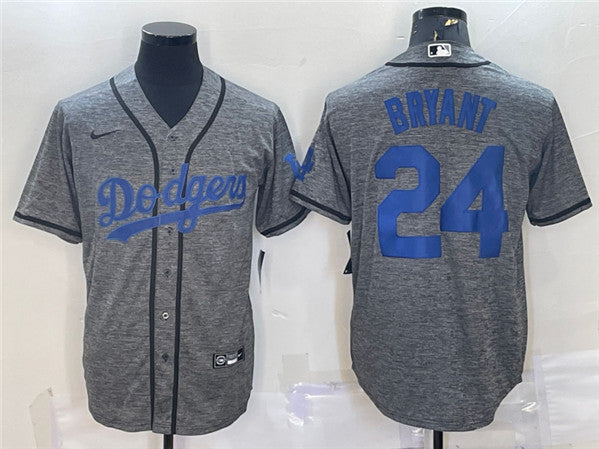 Kobe Bryant Los Angeles Dodgers gray jersey