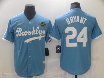 Kobe Bryant Los Angeles Dodgers blue jersey