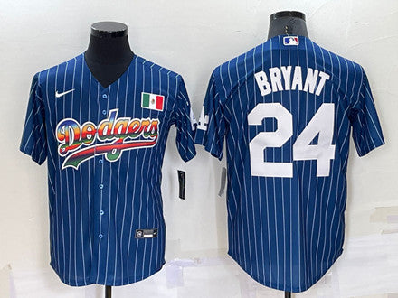 Kobe Bryant Los Angeles Dodgers navy jersey