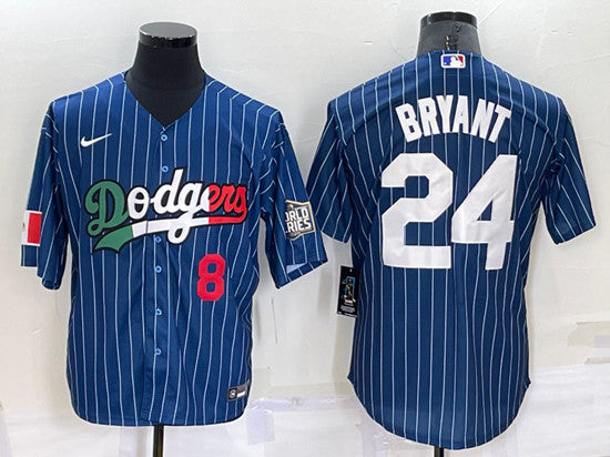 Kobe Bryant Los Angeles Dodgers navy jersey