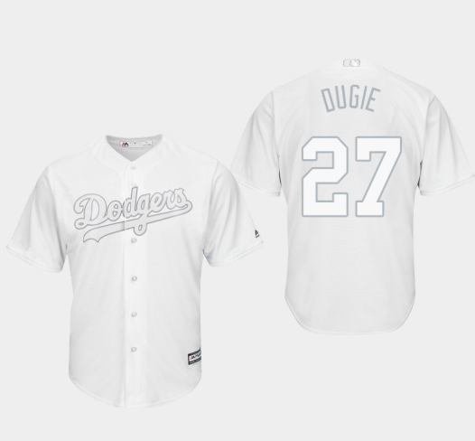 Alex Verdugo Majestic Los Angeles Dodgers white jersey