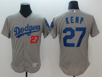 Matthew Kemp Los Angeles Dodgers gray jersey