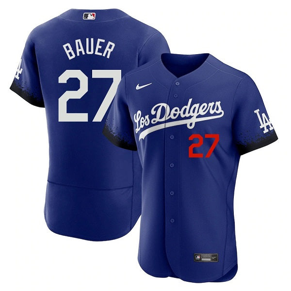 Trevor Bauer Los Angeles Dodgers royal City Connect jersey