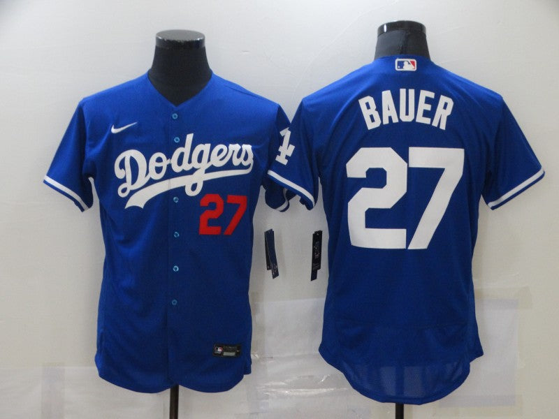 Trevor Bauer Los Angeles Dodgers blue jersey