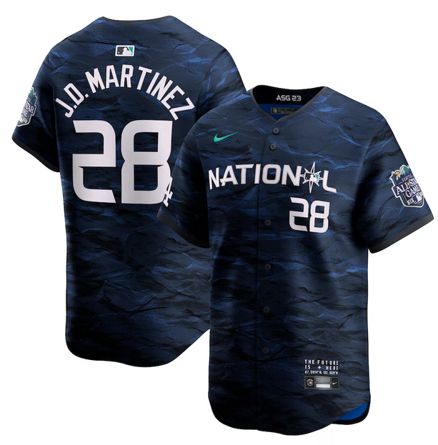JD Martinez Los Angeles Dodgers royal All-Star jersey