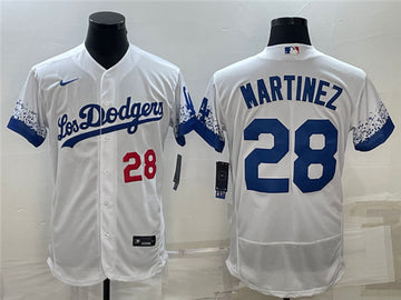 JD Martinez Los Angeles Dodgers white City Connect jersey