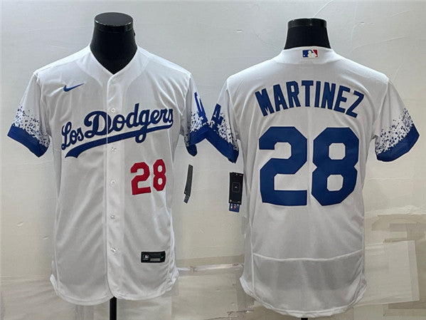 JD Martinez Los Angeles Dodgers white City Connect jersey