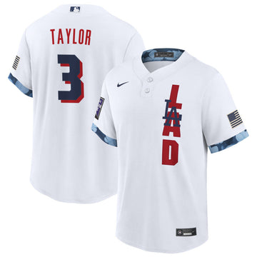 Chris Taylor Los Angeles Dodgers white All-Star jersey