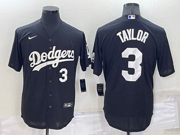 Chris Taylor Los Angeles Dodgers black jersey