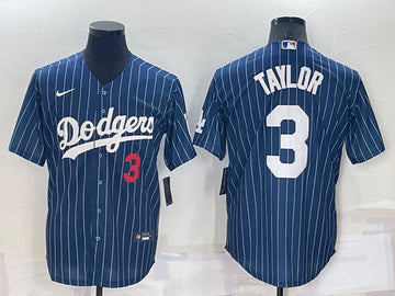 Chris Taylor Los Angeles Dodgers navy jersey