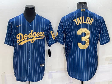 Chris Taylor Los Angeles Dodgers navy jersey