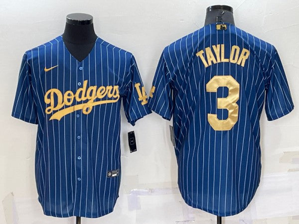 Chris Taylor Los Angeles Dodgers navy jersey