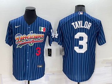 Chris Taylor Los Angeles Dodgers navy jersey