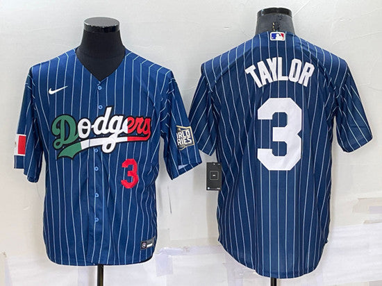 Chris Taylor Los Angeles Dodgers navy jersey