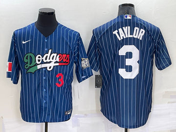 Chris Taylor Los Angeles Dodgers navy jersey