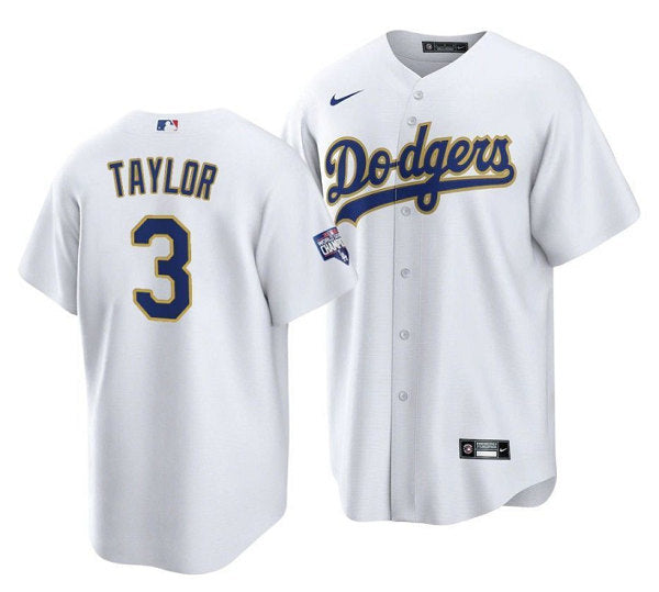 Chris Taylor Los Angeles Dodgers white jersey