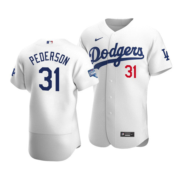 Joc Pederson Los Angeles Dodgers white jersey
