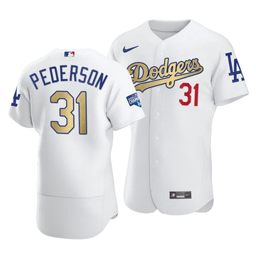 Joc Pederson Los Angeles Dodgers white jersey
