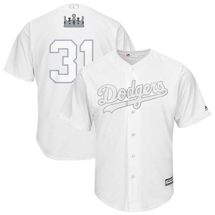 Joc Pederson Majestic Los Angeles Dodgers white jersey