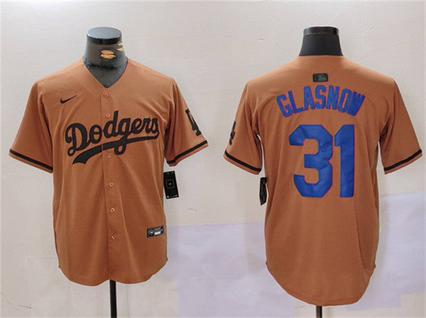 Mike Piazza Los Angeles Dodgers brown jersey
