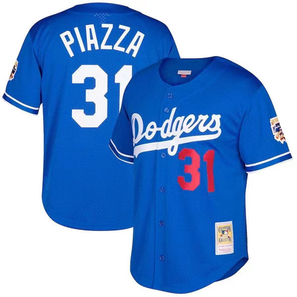 Mike Piazza Los Angeles Dodgers royal jersey