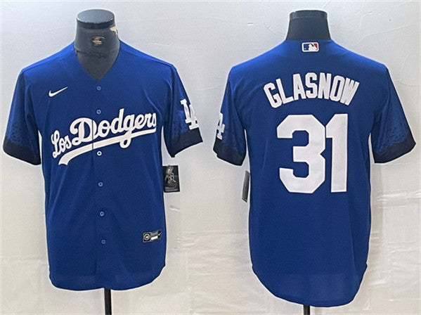 Tyler Glasnow Los Angeles Dodgers blue City Connect jersey