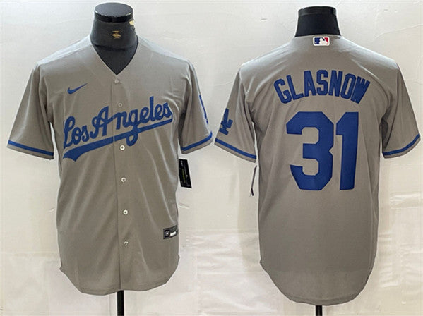 Tyler Glasnow Los Angeles Dodgers gray jersey