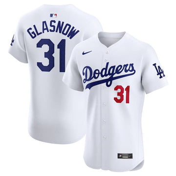 Tyler Glasnow Los Angeles Dodgers white Elite jersey