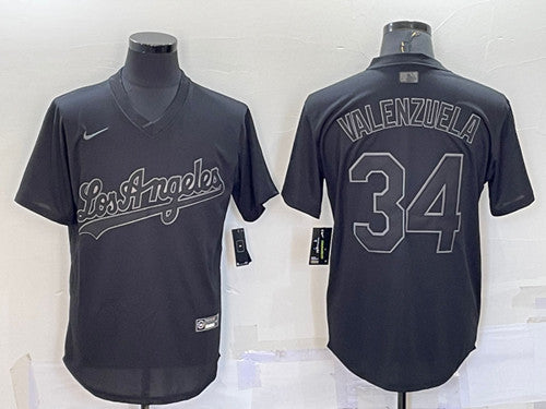 Fernando Valenzuela Los Angeles Dodgers black Fashion jersey