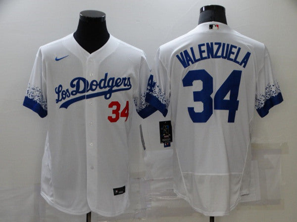 Toro Valenzuela Los Angeles Dodgers white City Connect jersey
