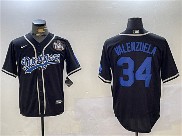 Toro Valenzuela Los Angeles Dodgers black jersey