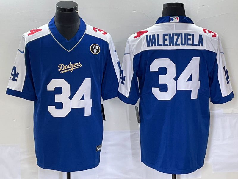 Toro Valenzuela Los Angeles Dodgers blue jersey