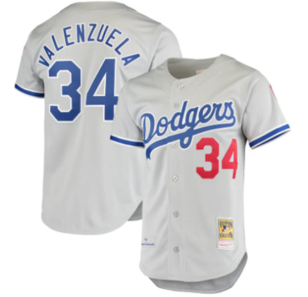 Toro Valenzuela Los Angeles Dodgers gray jersey
